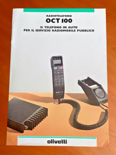 Olivetti depliant brochure Radiotelefono OCT 100