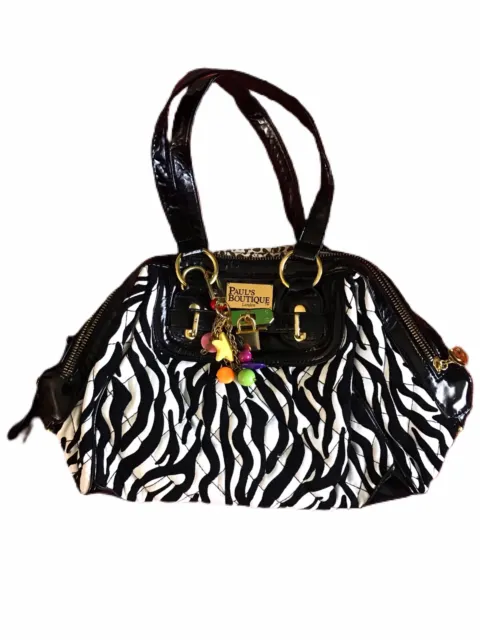 COACH Signature Devin Stripe Zebra Print Shoulder Bag Peach Orange/Tan  #F24022 | eBay