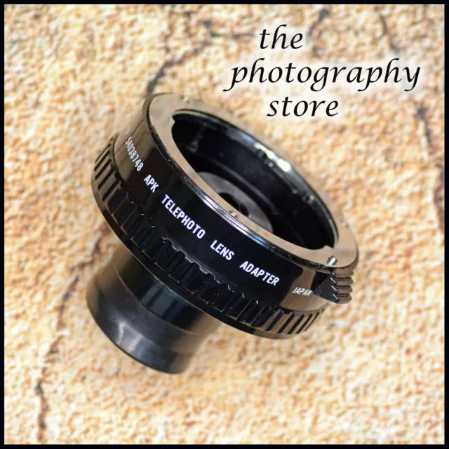 Pentax PK Mount Telescope Converter - use lens as scope wildlife etc