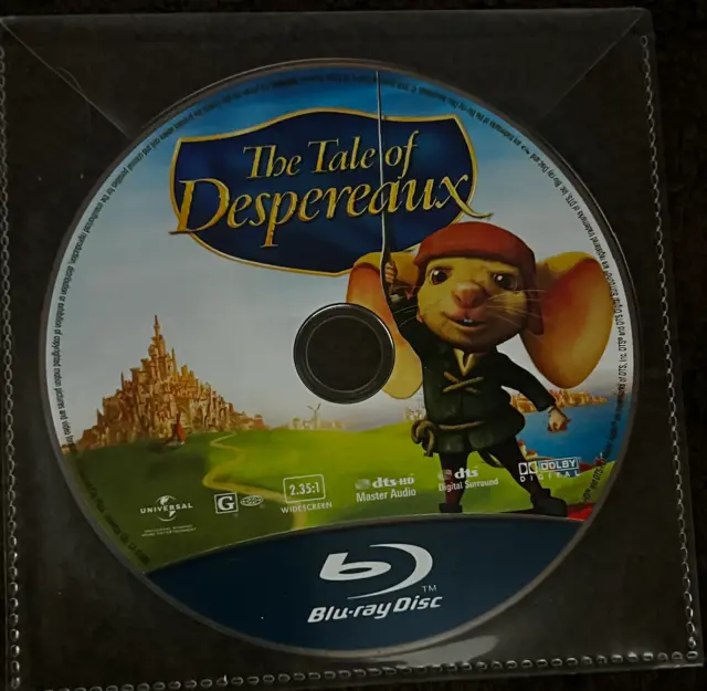 Neu The Tale Von Despereaux (2008) - Blu-Ray Disc Nur IN Klar Plastik Umschlag