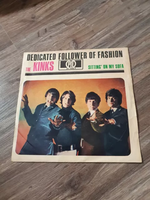 7" THE KINKS  'Dedicated Follower Of Fashion'  PYE Records von 1966 im Bildcover