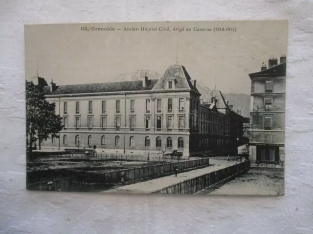 Cpa Isere 38 Grenoble Ancien Hopital Civil Erige En Caserne