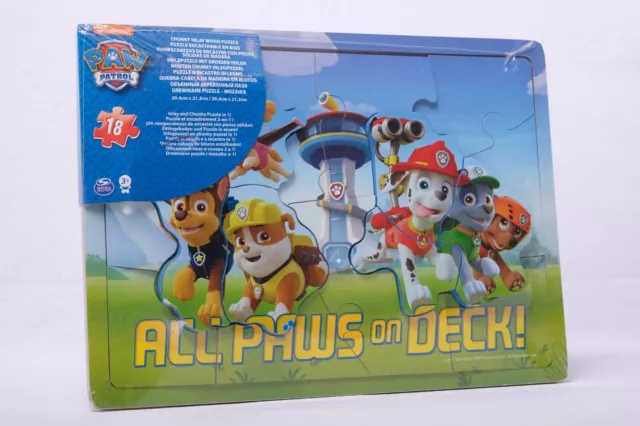 Nickelodeon Paw Patrol 18teiliges Holzpuzzle