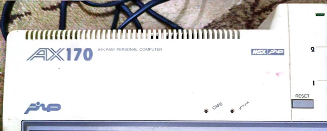 Ax170 Basic Programming Language PERSONAL COMPUTER AX 170 MSX COMPUTER SAKHR كمبيور صخر العالميه MADE IN ...