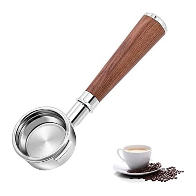 Porte-Filtre à Café Rond En Bois - ZJCHAO - Support porte-filtre à café (58mm) - Blanc - Rouge