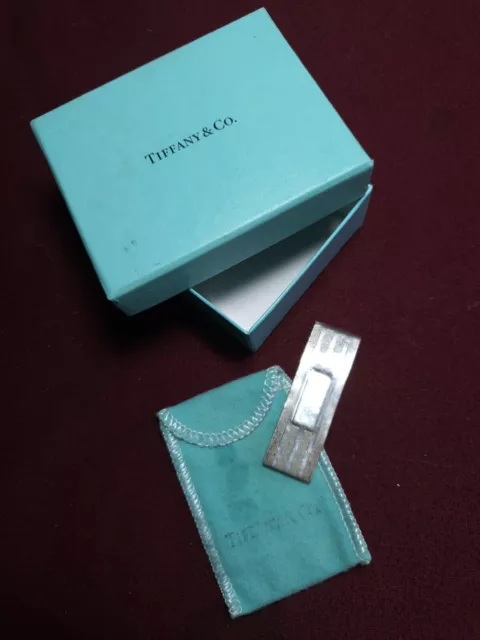 TIFFANY & CO Silver Money Clip 925 T & Co  100% Genuine