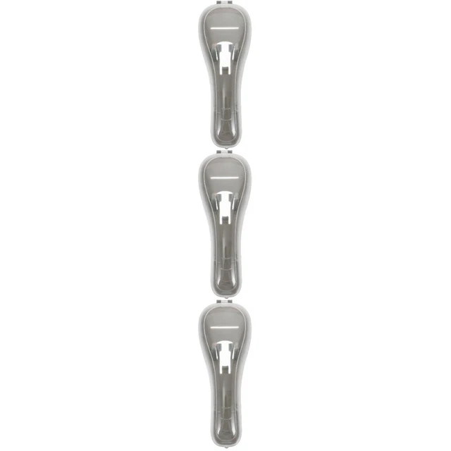 Set of 3 Razor Case Travel Shower Shaver Holder Storage Box Manual