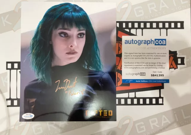 EMMA DUMONT signed photo THE GIFTED / POLARIS  8x10 ACOA