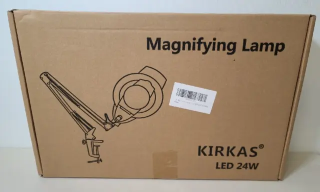 Kirkas LED 24w 2200 Lumens Magnifying Hobby Lamp with Clamp
