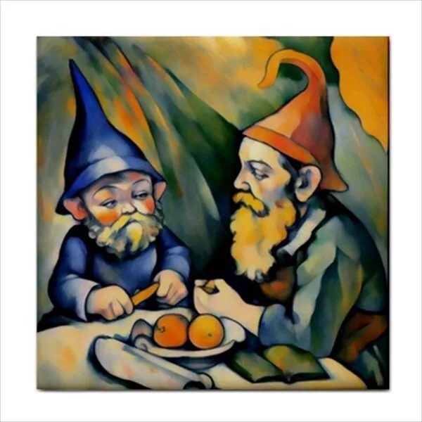 Gnomes Ceramic Tile Craft Border Decorative Art Nouveau Backsplash