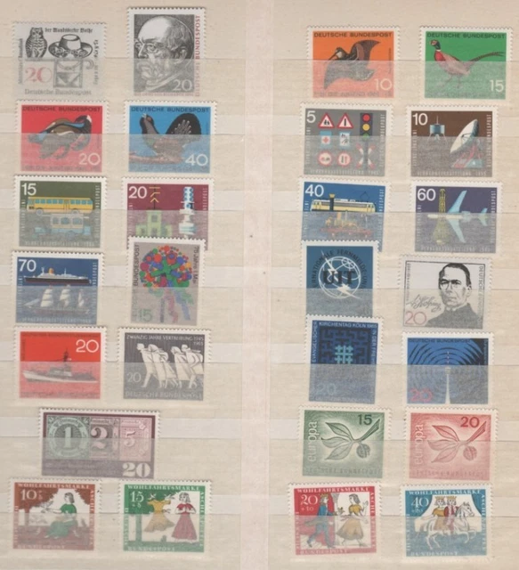 Alle postfrischen Sondermarken 1965 von Bund