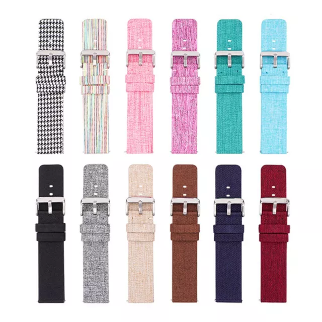 Nylon Watch Strap 12-22mm Soft Woven Canvas Watch Band Sport Strap Quick Release