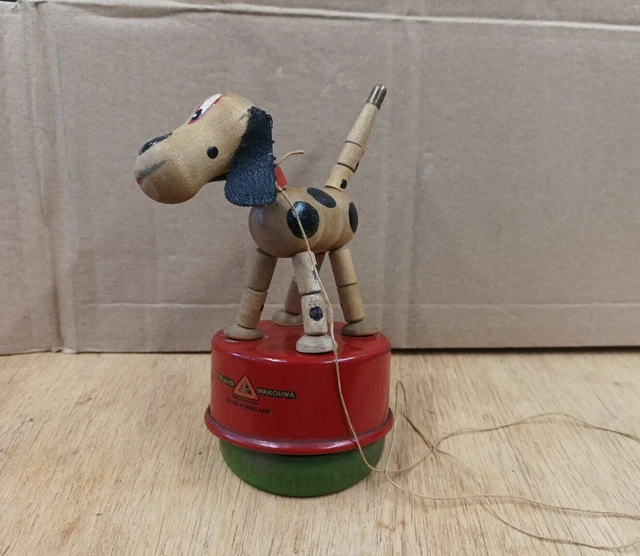 VINTAGE TRI-ANG WAKOUWA Spotted Dog Push Puppet Read Description £26.50 ...