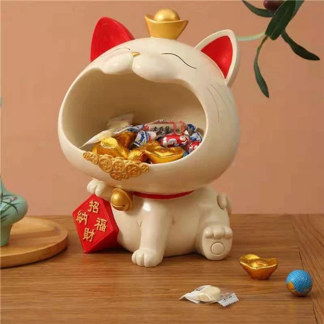 Vassoio posacenere leggero lusso riscaldamento casa staffa per gatto fortunato ornamento per gatto