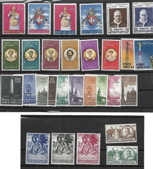 (FY59) Vatican Full yearset MNH 1959