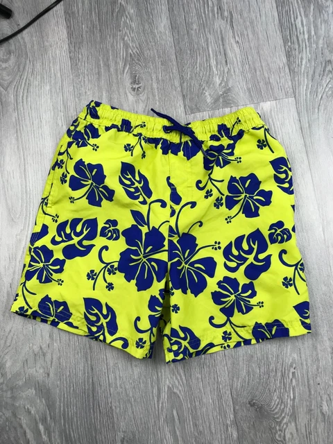 Pantaloncini Bermuda Hawaii Ragazzi Verde Lime & Blu Età 8 Anni Successivi
