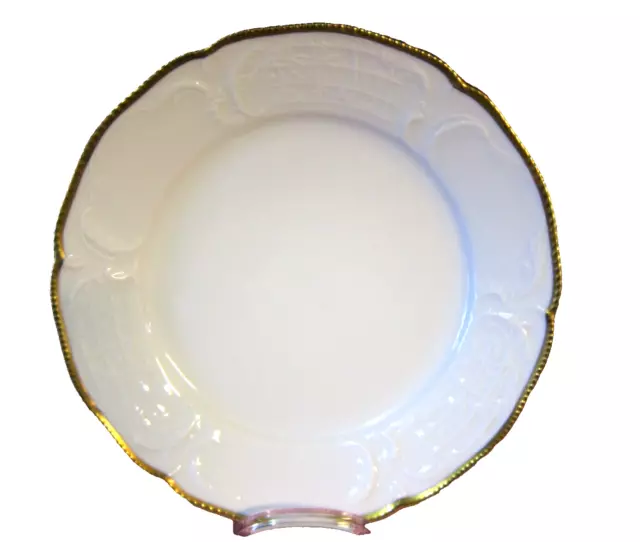 Rosenthal Sanssouci Weiß mit Goldrand Frühstücksteller Dessertteller 20 cm 10801