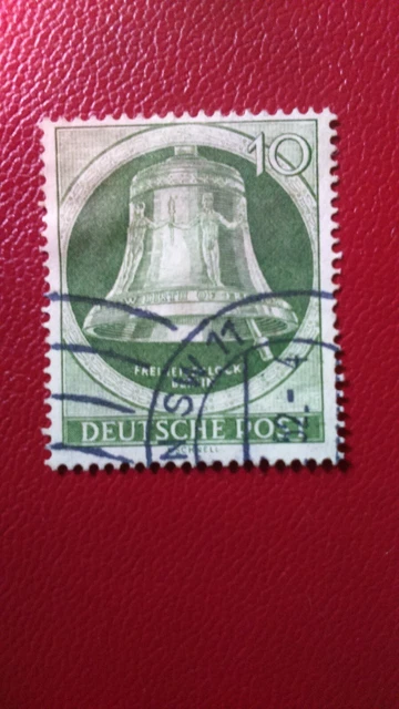 Berlin 1951 Freiheitsglocke Klöppel rechts 10Pf. Michel 83