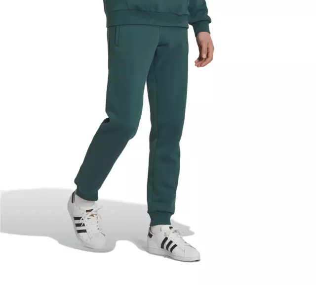 Adidas Uomo ADICOLOR ESSENTIALS PANTALONI TRIFOIL HK0106 Verde Minerale UK S-L 3