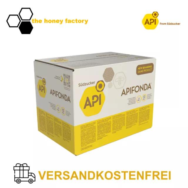 APIFONDA Futterteig für Bienen 12 x 1 KG - Südzucker - Bienenfutter - Imkerei