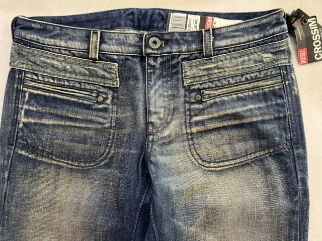 New Authentic Women's DIESEL Jeans Bootcut Low Rise Denim Size 27x32