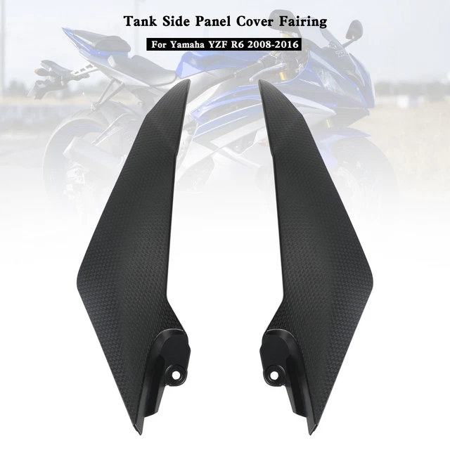 Gas Tank Side Trim Cover Panel Fairing Cowl For Yamaha YZF R6 2008-2016