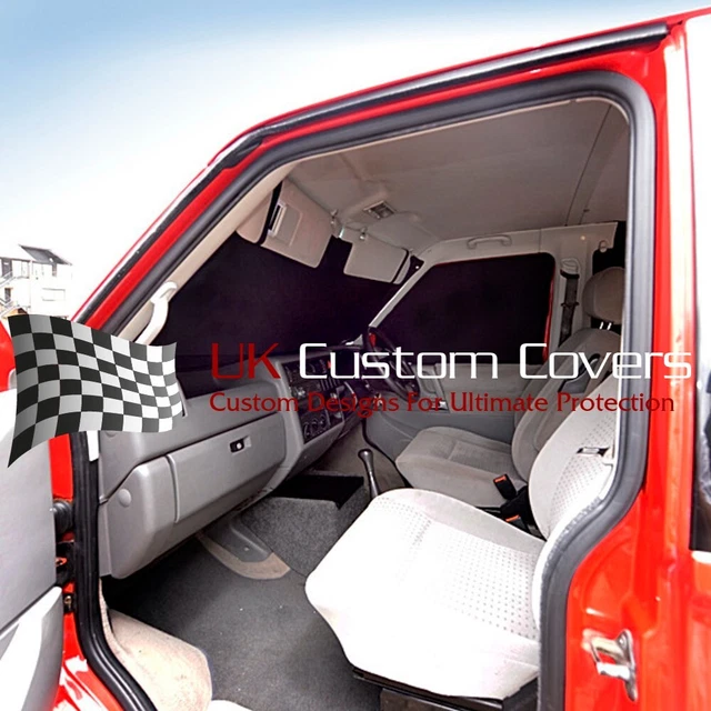 Just Kampers VW T4 Transporter Cab Door Window Fly Screens – Mesh Mosquito Net Pair