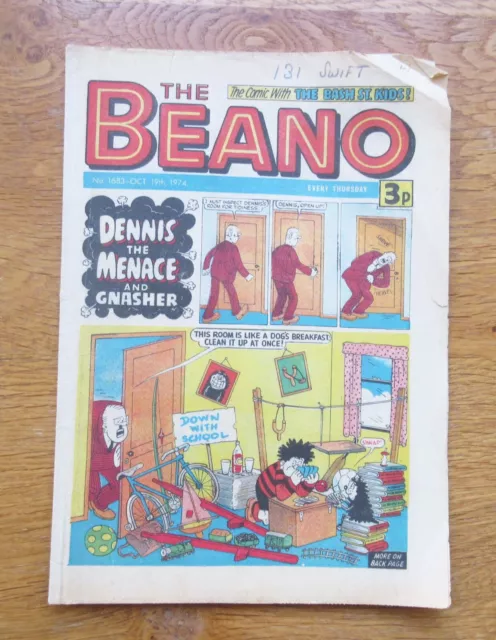 The Beano comic - No 1683 - October 19th - 1974 -  GREAT BIRTHDAY GIFT!