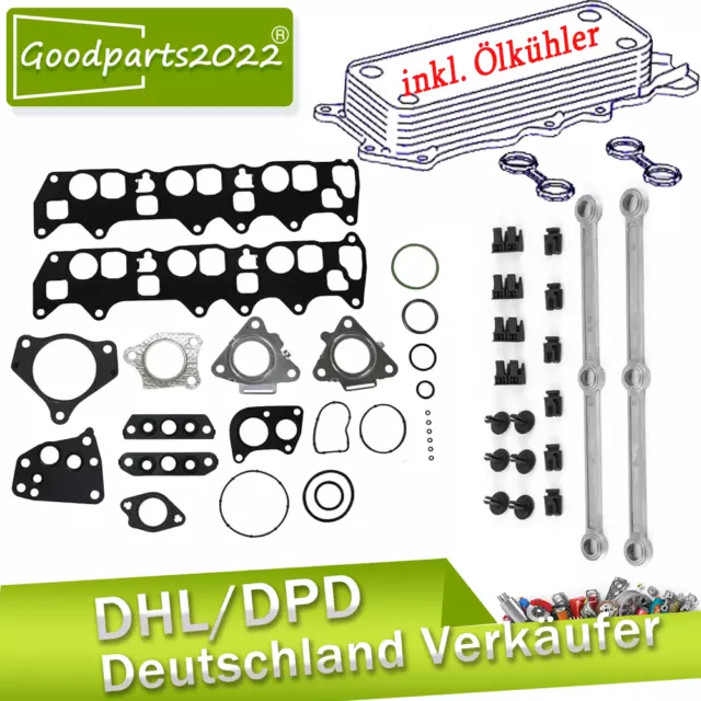 Dichtungssatz Dichtsatz + Ölkühler Für Mercedes 280 320 350 CDI Motorcode OM642