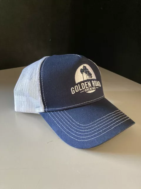 New Golden Road Brewing Co Trucker Snap Back Hat Cap Blue Craft Beer Lot 3