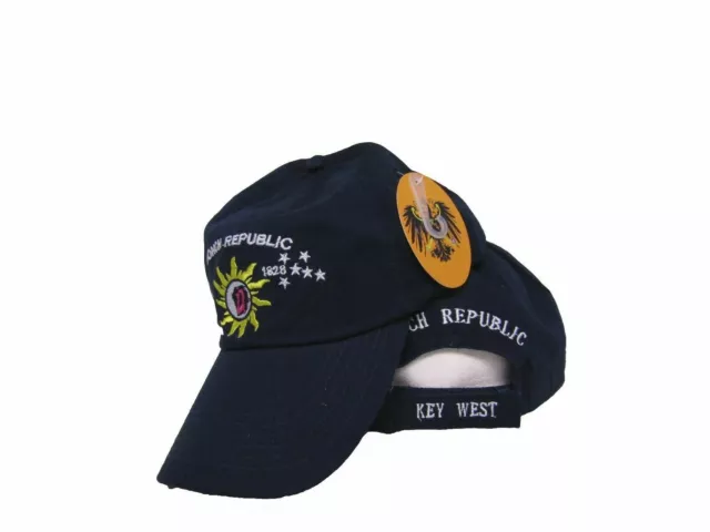 Embroidered Dark Blue Key West Conch Republic Baseball Style Cap Hat