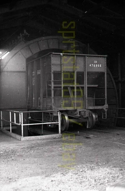 CR Conrail Coal Loader / Hopper #476955 - Vintage Railroad Negative