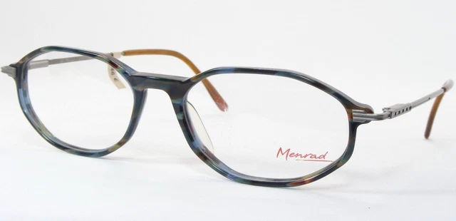 Monture De Lunettes Vintage MENRAD 422-980 - Forme Ovale, Couleur Brun, Métal - Taille 50-16-140 - NEUVE Sans étiquette (NOS)