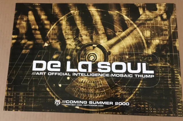 DE LA SOUL Rare 2000 PROMO POSTER for Art CD 18 x 13 USA NEVER DISPLAYED