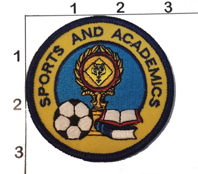 BSA Boy Scouts America Sports and Academics Wolf Cub Embroidered Patch Soccer