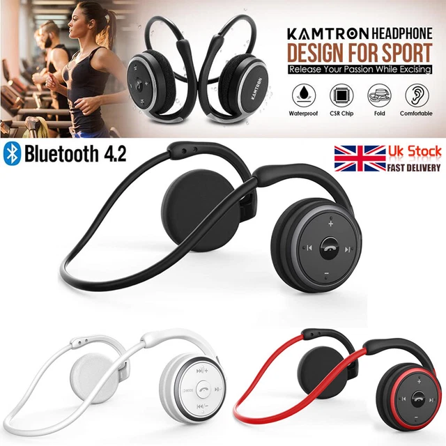 KAMTRON RUNNING WIRELESS Bluetooth Stereo Headphones Headsets