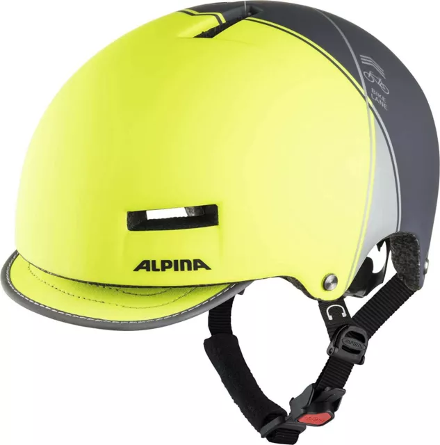 Alpina Grunerlokka Giallo Casco per Bicicletta Bici Moto Bambino Erl 52-57 CM