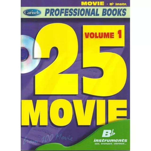 25 Movie - Volume 1 Bb  - Professional Books series - CarischLibro + CD