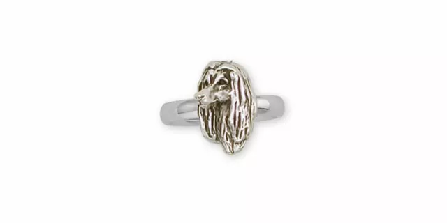 Afghan Hound Ring Jewelry Sterling Silver Handmade Dog Ring AF2-R