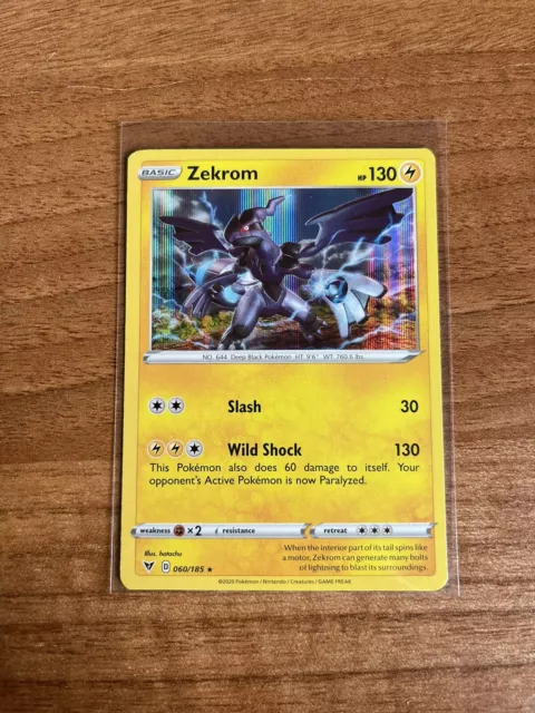 Zekrom 60/185 Pokemon Holo 2020 Vivid Voltage