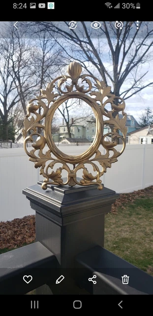 Antique Vintage? Frame Gold Gilded Metal Picture Frame Easel Back No Glass