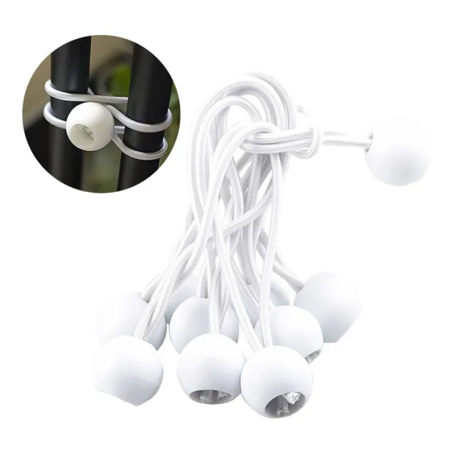 Bungee Ball cuerda elástica cuerda de almacenamiento correa cordones de choque blanco