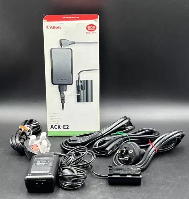 Canon ACK-E2 AC Adapter Kit with Plugs For International Outlets with Box