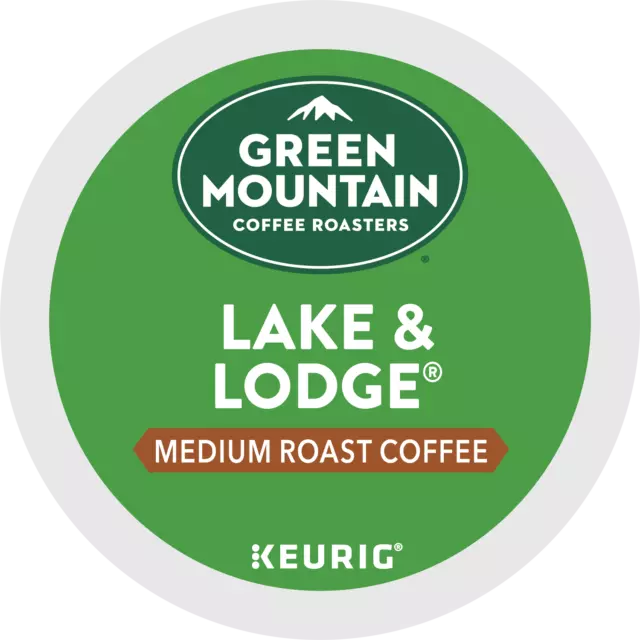 Green Mountain Coffee Lake and Lodge, Keurig K-Cup Pod, Medium Roast, 24 Count