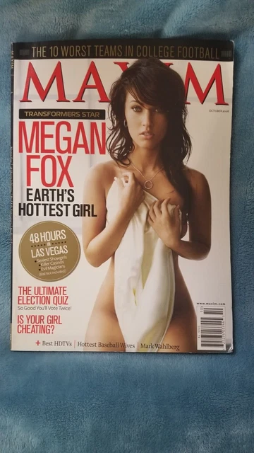 MAXIM MAGAZINE MEGAN FOX Oct 2008 Nadine Velazquez ISSUE 130