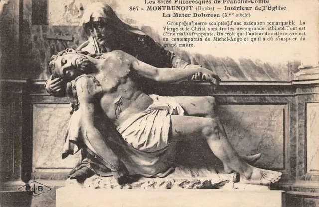 MONTBENOIT - la Mater Dolorosa  - Intérieur de l'Eglise - Sites de Franche-Comté