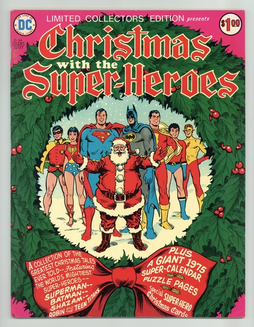 Christmas with the Super-Heroes DC Treasury Edition C-34 FN+ 6.5 1975