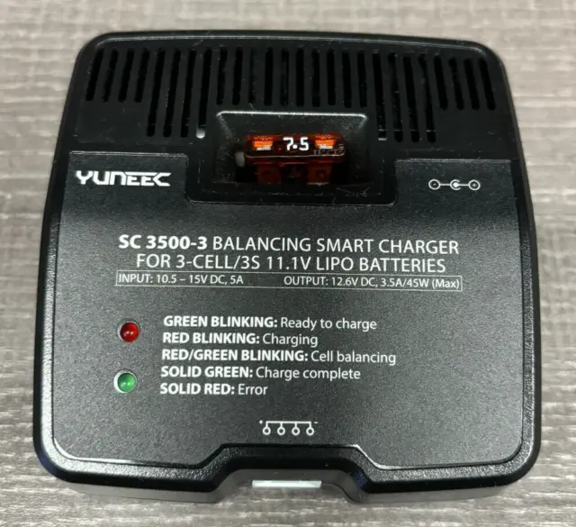 Yuneec SC 3500-3 Balancing Smart Charger For 3 Cell 11.1V LiPo Batteries