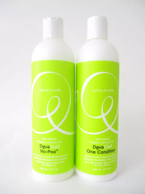 Devacurl No-Poo Original 12 oz & One Condition 12 oz DUO Set