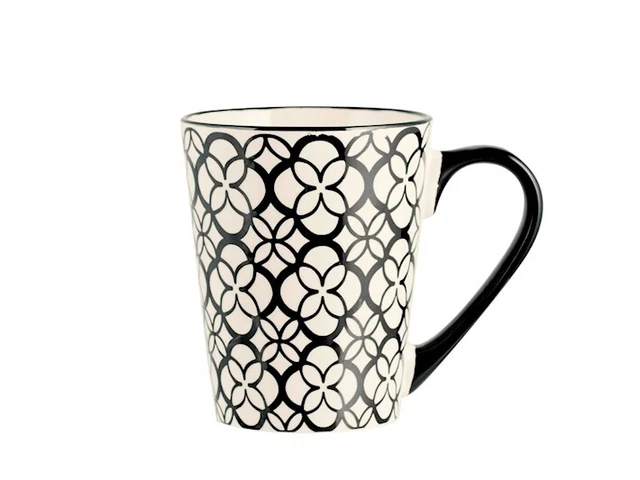 Tazze Mug Vhera in stoneware decoro CC 350 astratto moderno H 10 cm